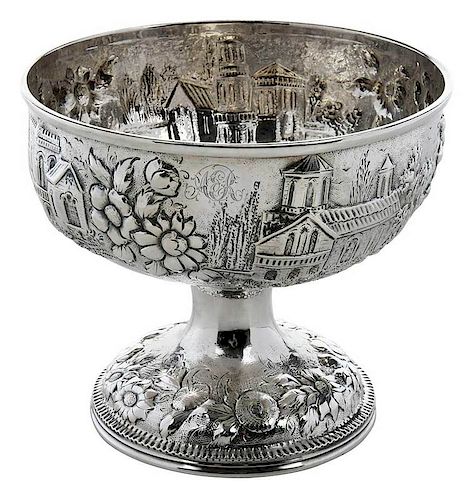 Kirk Coin Silver Footed Bowl