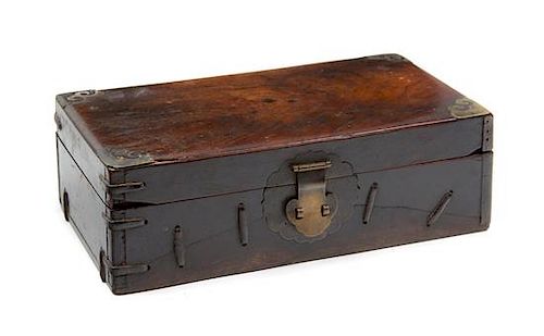 * A Rosewood Document Box Length 13 1/4 inches.