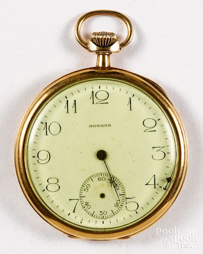 Gold filled E. Howard Watch Co. pocket watch