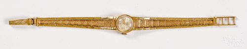 14K yellow gold Dufonte by Lucien Piccard watch