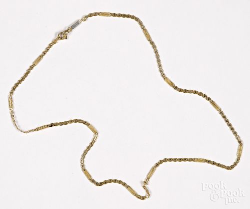 18K yellow gold necklace