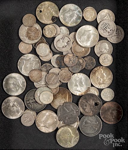 US silver coins, etc.