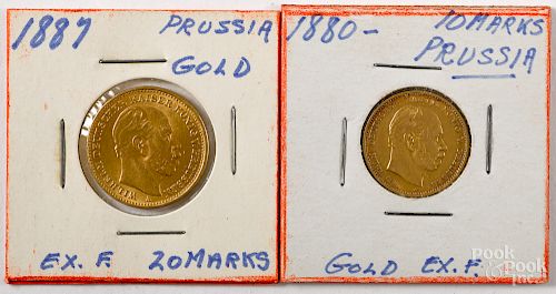 Two Prussia gold coins