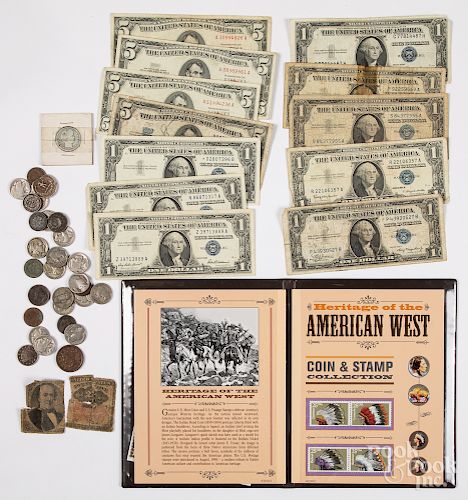US coins and paper currency