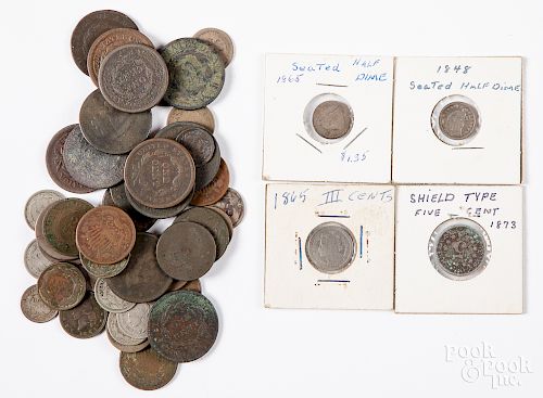 Collection of early US coins