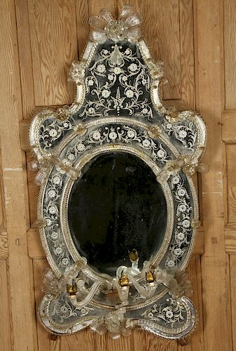 VENTIAN STYLE MIRROR CANDLE ARMS C.1940