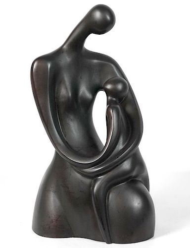 Ruth Bloch Bronze Figurine 'Dialogue' Signed