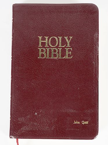 John Gotti Holy Bible & Greeting Card w/ COA