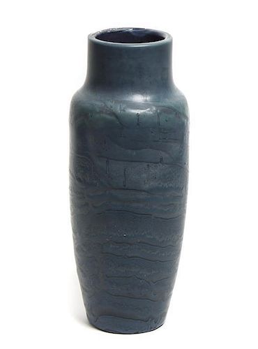 A Hampshire Pottery Vase, Height 12 inches.