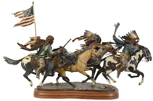 Dave McGary 'Last Stand Hill' Bronze Sculpture