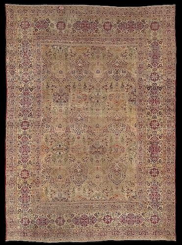 Antique Palace Size Lavar Kerman Rug / Carpet
