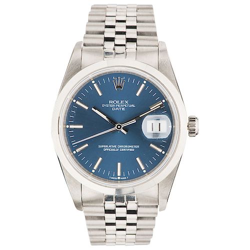 ROLEX OYSTER PERPETUAL DATE REF. 15200, CA. 1989 wristwatch.