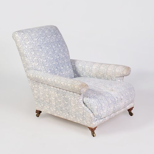 English Upholstered Club Chair, Howard & Co.