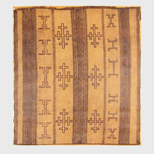 Moroccan Woven Reed Geometric Carpet