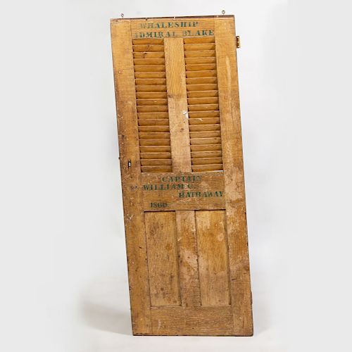 American Wooden Door from the Schooner Admiral Blake