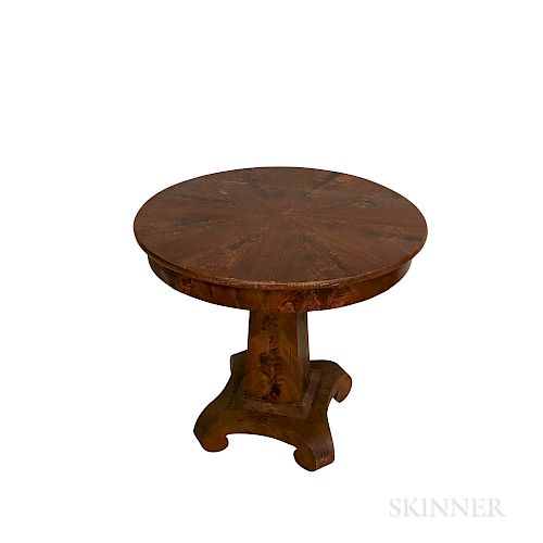 Empire Grain-painted Pine Round Center Table