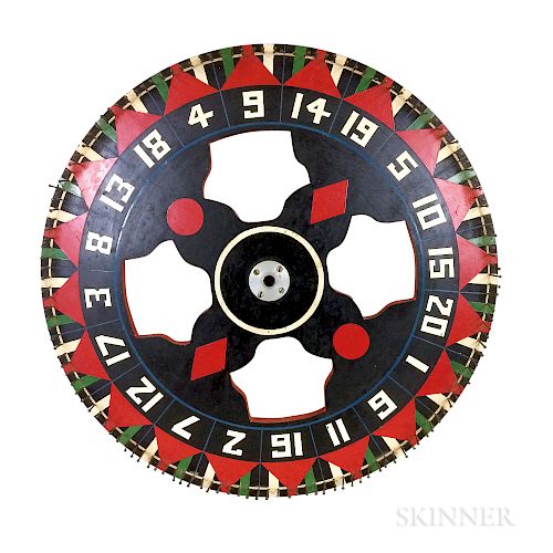 Painted Pine Wheel of Chance