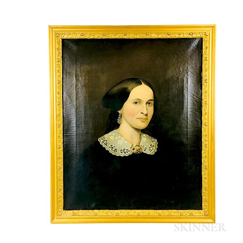 Anglo/American School, 19th Century  Portrait of a Woman