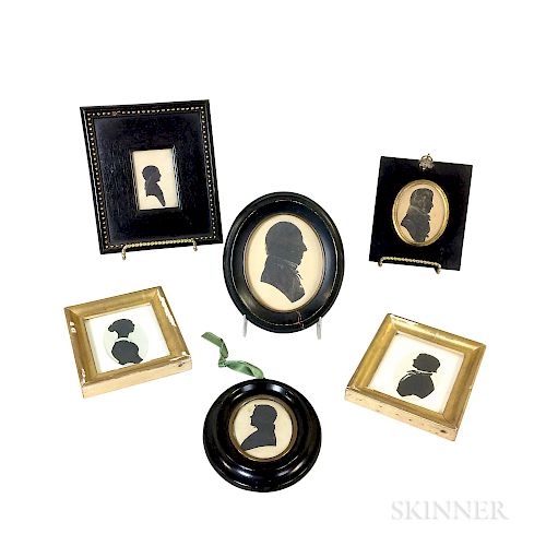 Six Framed Silhouettes