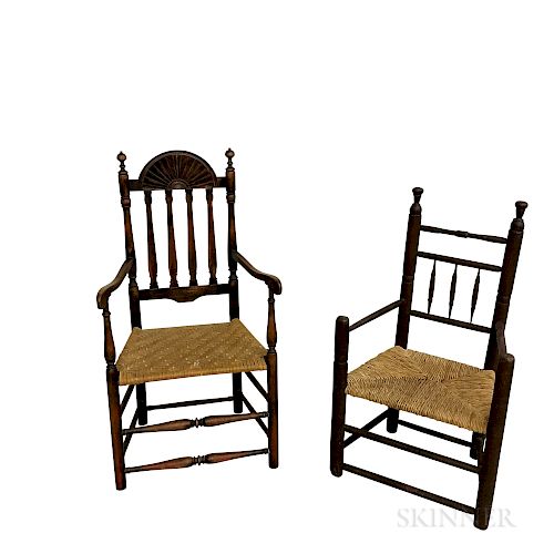 Two Turned Armchairs