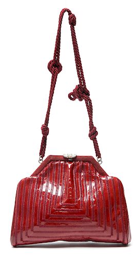 Fendi Red Leather Handbag Vintage