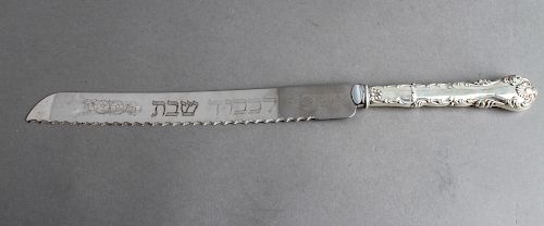 Judaica Sterling Silver Handled Shabbat Knife
