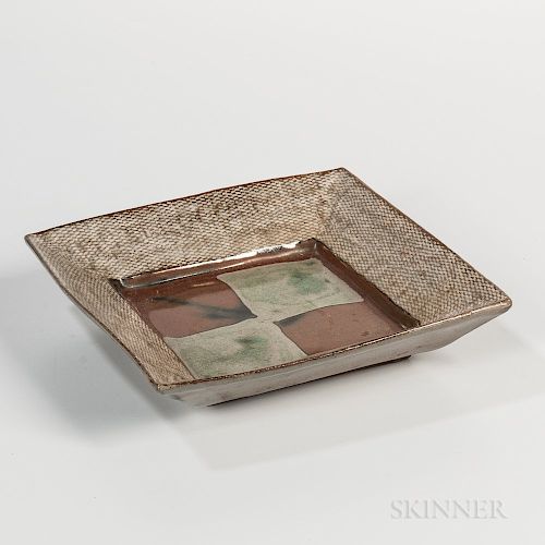 Tatsuzo Shimaoka (1919-2007) Glazed Stoneware Plate