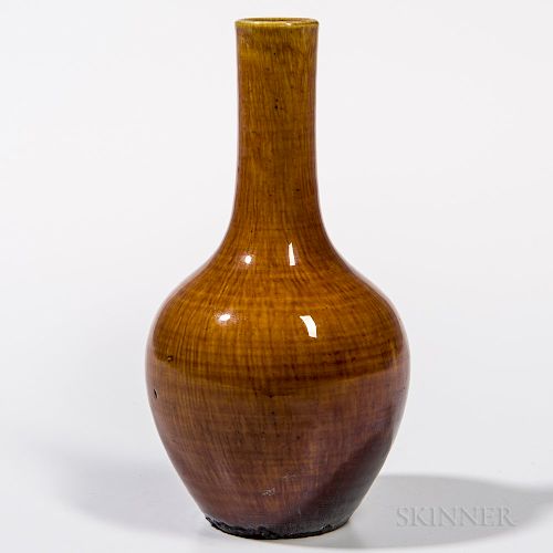 Caramel Flambe Vase
