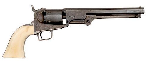 Factory Engraved Colt Second Model 1851 Navy Revolver with British Proofs 