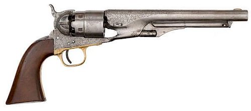 Colt Model 1860 Engraved Army Percussion Revolver 