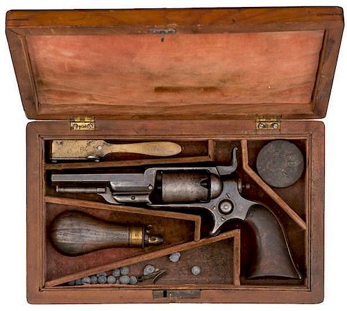 Cased Colt Model 1855 Root Model 2 Pocket Revolver 