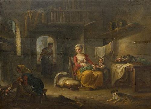 Jean-Baptiste Charpentier the Elder, (French, 1728-1806), The Occupied Mother