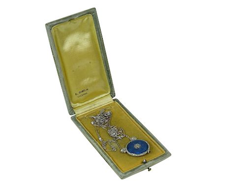 E. Gubelin Lucerne Diamond And Enamel Necklace 
