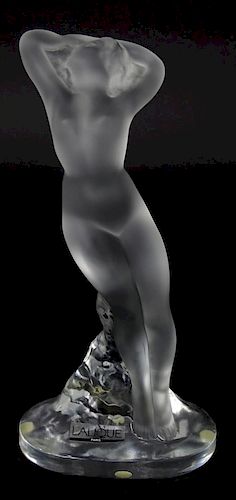 Lalique Frosted Crystal "Dans" Nude Figure