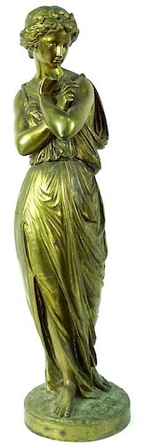 Neo-Classic Gilt Bronze Greek Women