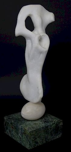 Modern Abstract Marble Free Form Sculpture
