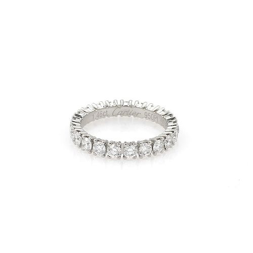 Cartier Destinee Diamond Platinum Eternity Ring