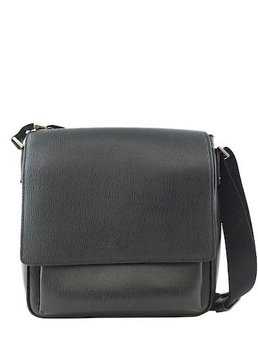 Salvatore Ferragamo Revival Leather Messenger Bag 