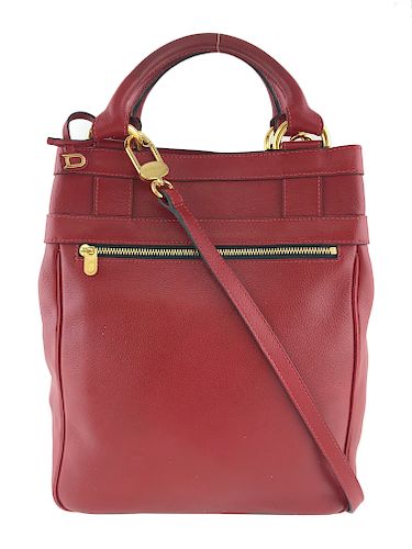 Delvaux Leather Top Handle Crossbody Bag 