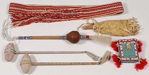 SIX NATIVE AMERICAN RELATED ITEMS