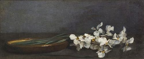 Henri Fantin-Latour, (French, 1836-1904), White Irises