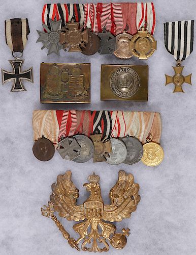 GERMAN, PRUSSIAN, AUSTRIAN WWI MEDALS & MORE