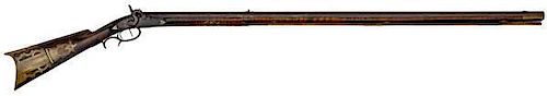Pennsylvania Percussion Rifle Attributed to Samuel Pennabecker, Lancaster Co. 
