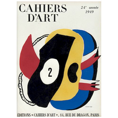 FERNAND LƒGER, Portada de Cahiers d' Art, 1949.