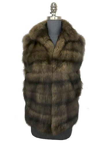 Loro Piana Russian Sable Fur Vest 