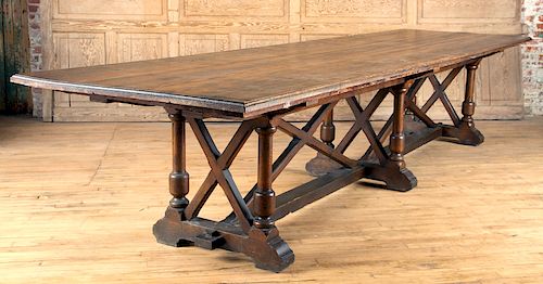 TURN OF THE CENTURY TRESSEL TABLE MORTISE TENON