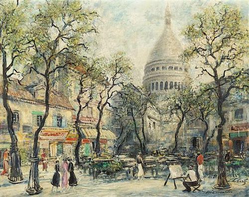 Ludolf Liberts, (American/Latvian, 1895-1959), Montmartre