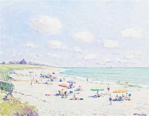 Niek van der Plas, (Dutch, b. 1954), Beach at Marthas Vineyard