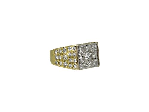 Men's 14K Yellow 3.00CT Diamond Ring