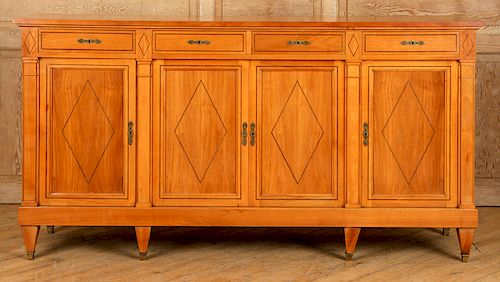FRENCH CHERRY NEOCLASSICAL INLAID SIDEBOARD
